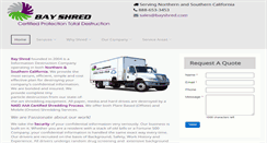 Desktop Screenshot of bayshred.com